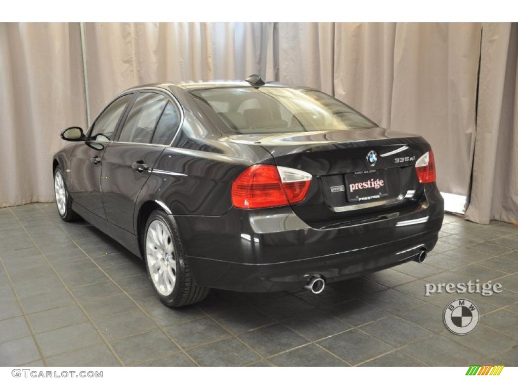 2008 3 Series 335xi Sedan - Jet Black / Black photo #4