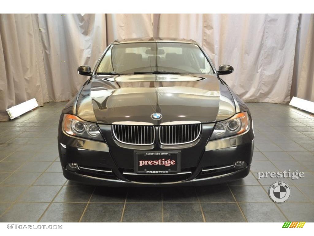2008 3 Series 335xi Sedan - Jet Black / Black photo #6