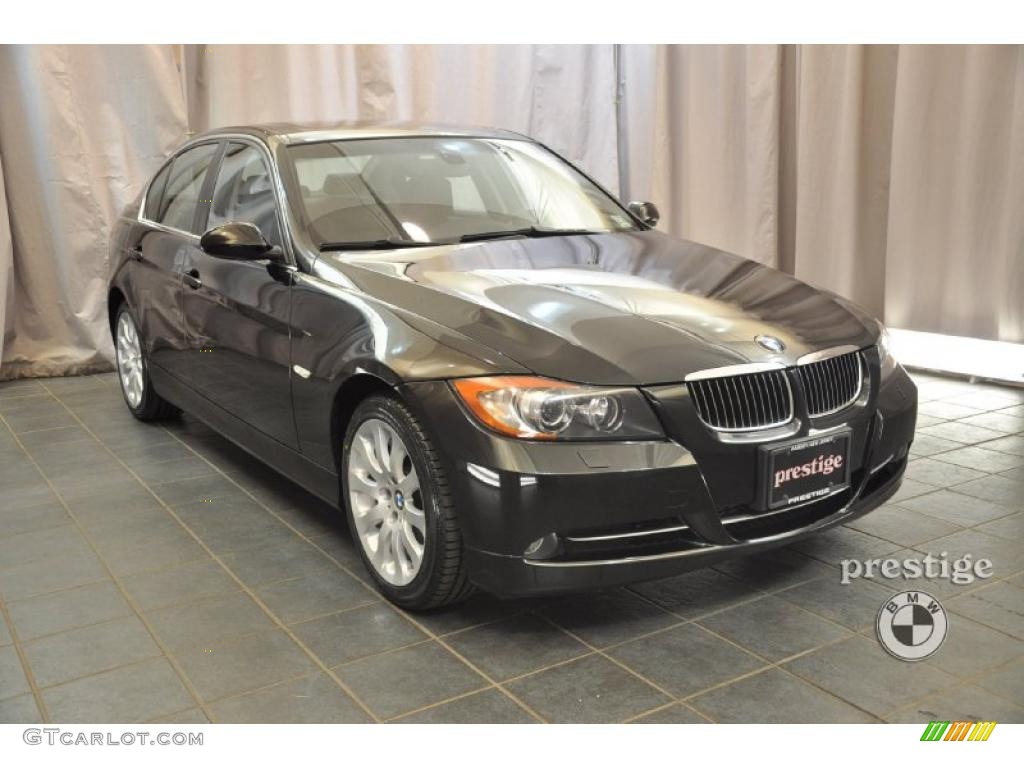 2008 3 Series 335xi Sedan - Jet Black / Black photo #7