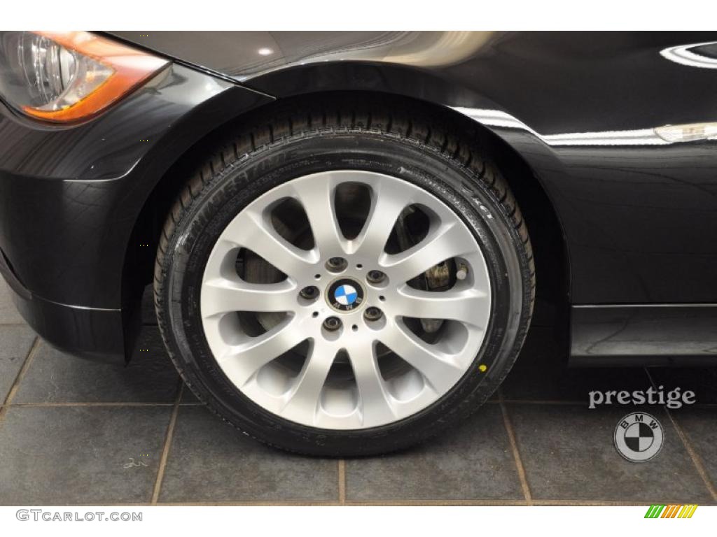 2008 3 Series 335xi Sedan - Jet Black / Black photo #8