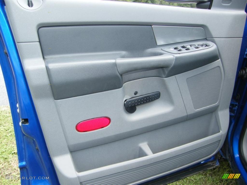 2008 Ram 1500 Big Horn Edition Quad Cab - Electric Blue Pearl / Medium Slate Gray photo #17