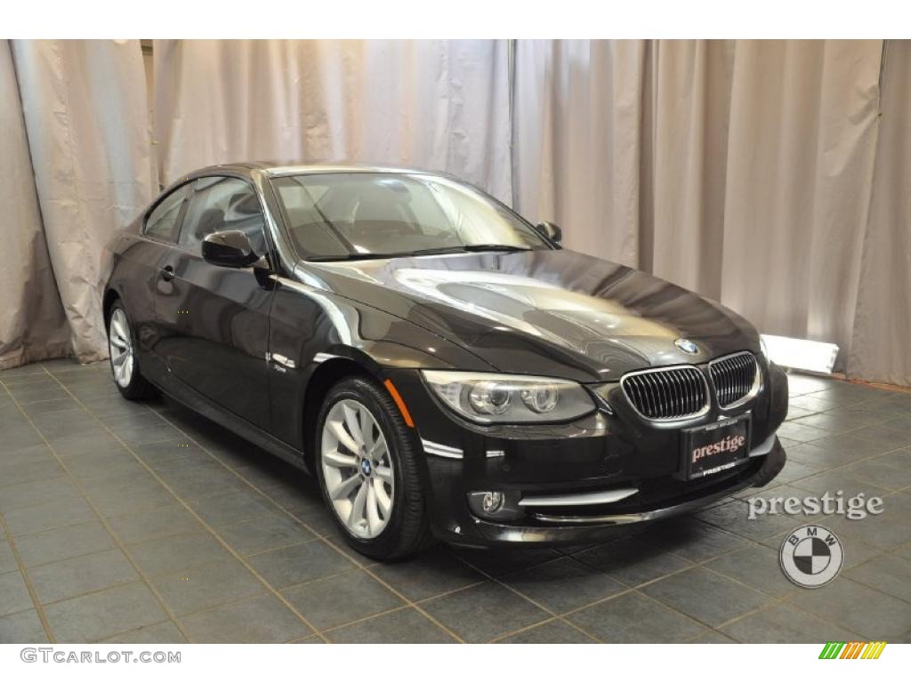 2011 3 Series 335i xDrive Coupe - Jet Black / Black photo #7