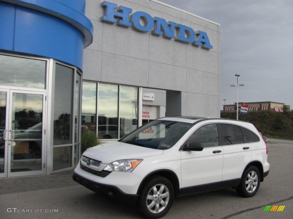 2007 CR-V EX 4WD - Taffeta White / Gray photo #1