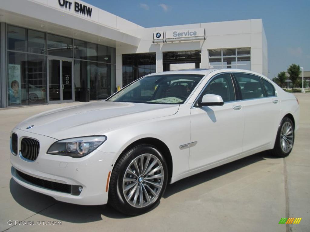 2011 7 Series 750Li Sedan - Mineral White Metallic / Oyster/Black Nappa Leather photo #1