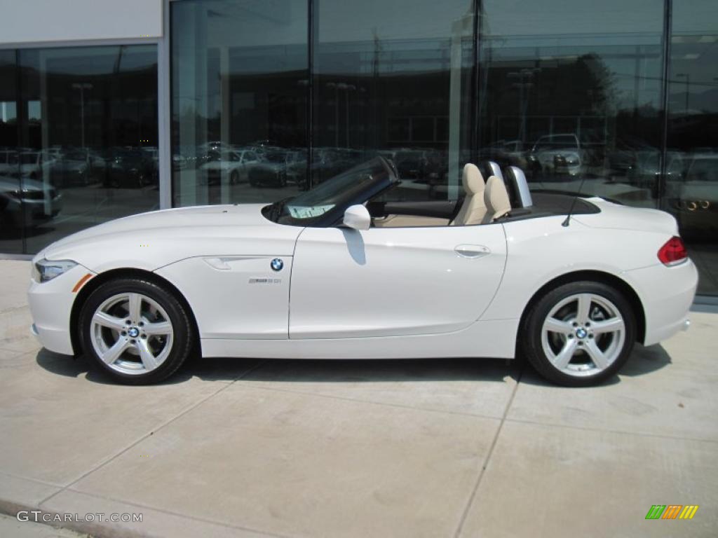 2011 Z4 sDrive30i Roadster - Alpine White / Beige photo #3