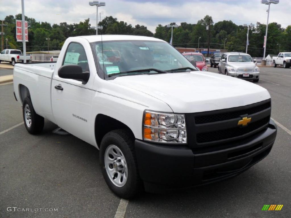 2011 Silverado 1500 Regular Cab - Summit White / Dark Titanium photo #5