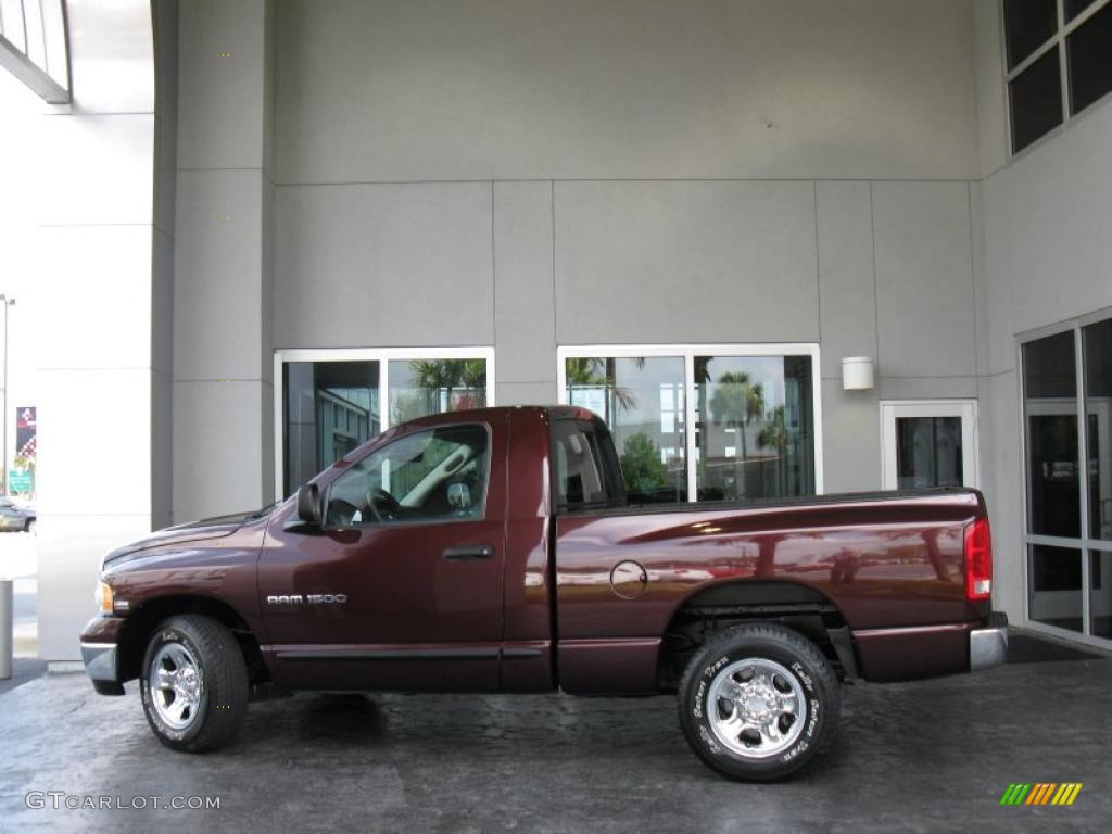 2005 Ram 1500 ST Regular Cab - Deep Molten Red Pearl / Dark Slate Gray photo #2