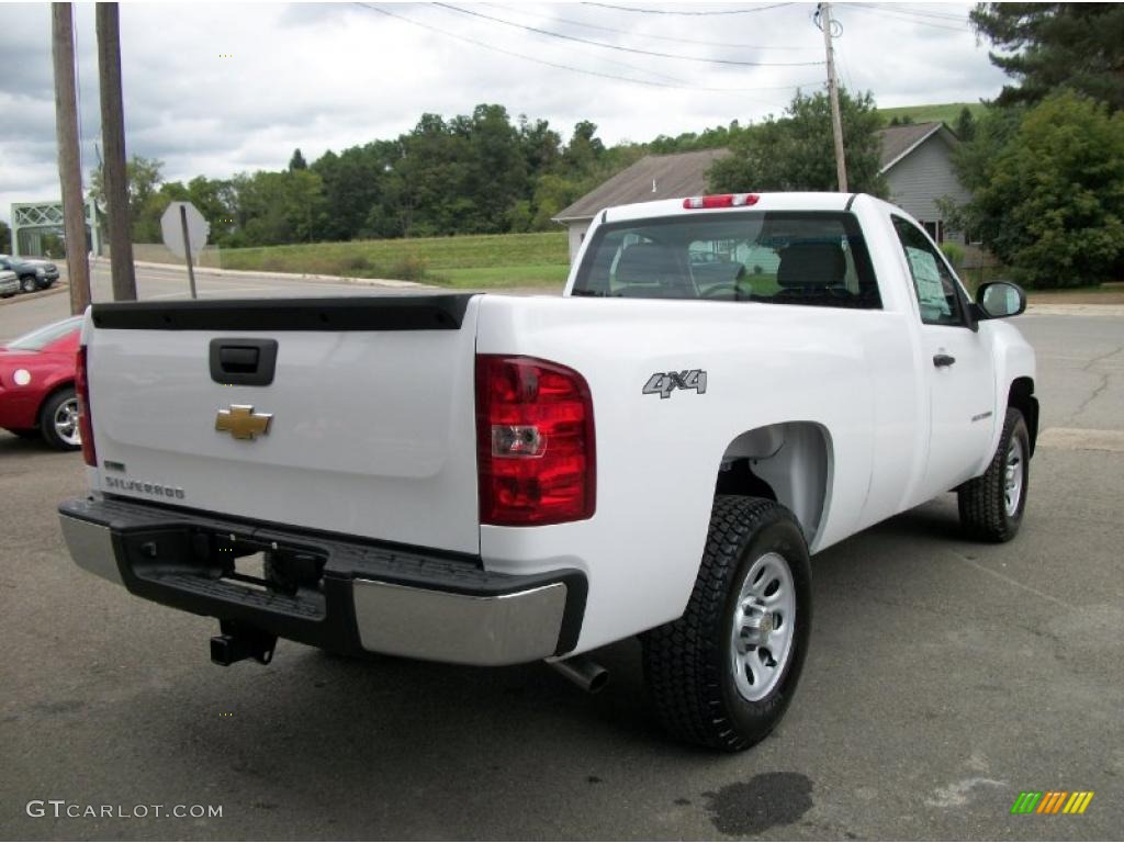 2010 Silverado 1500 Regular Cab 4x4 - Summit White / Dark Titanium photo #13