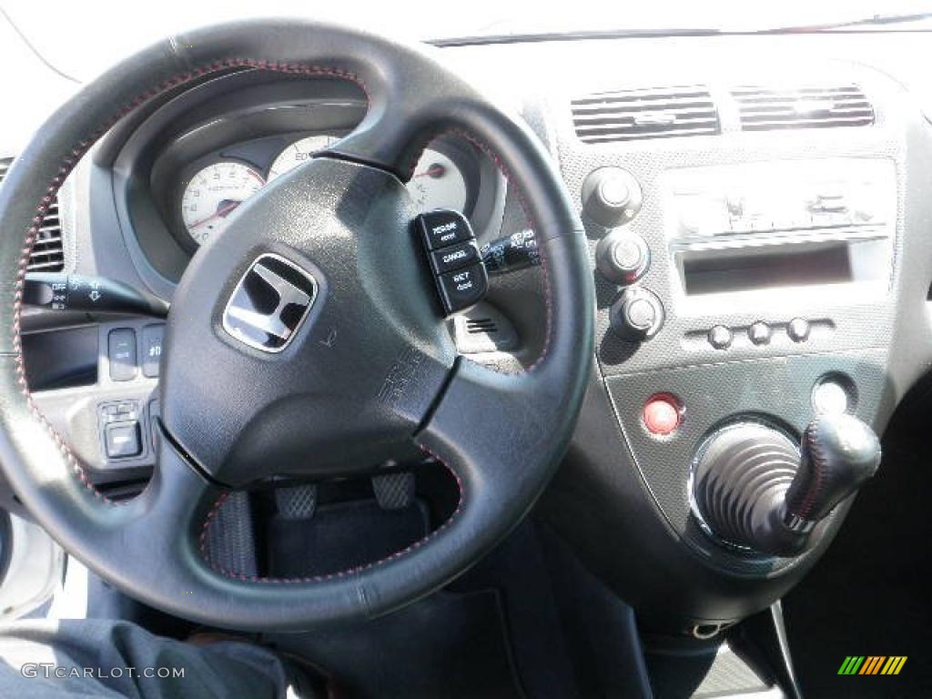 2004 Civic Si Coupe - Taffeta White / Black photo #14