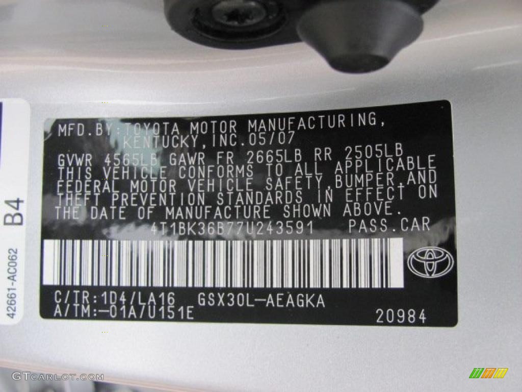 2007 Avalon XLS - Titanium Metallic / Graphite photo #19