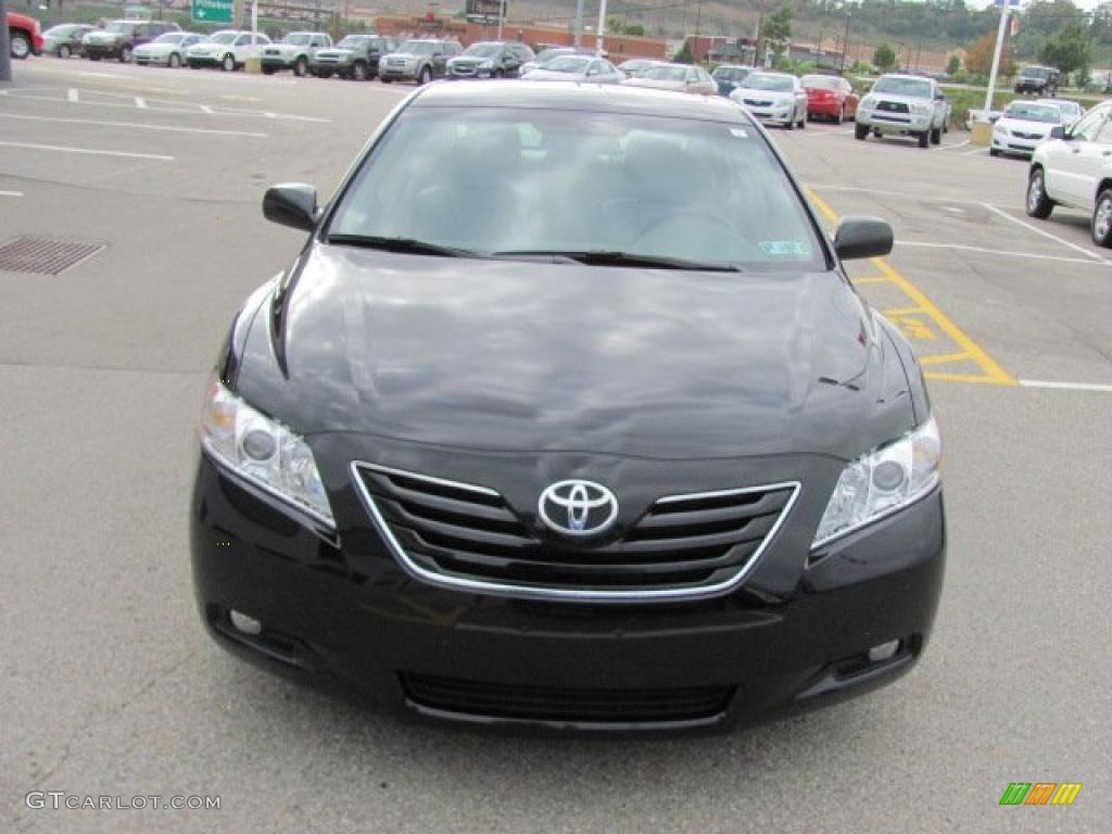 2008 Camry XLE V6 - Black / Bisque photo #9