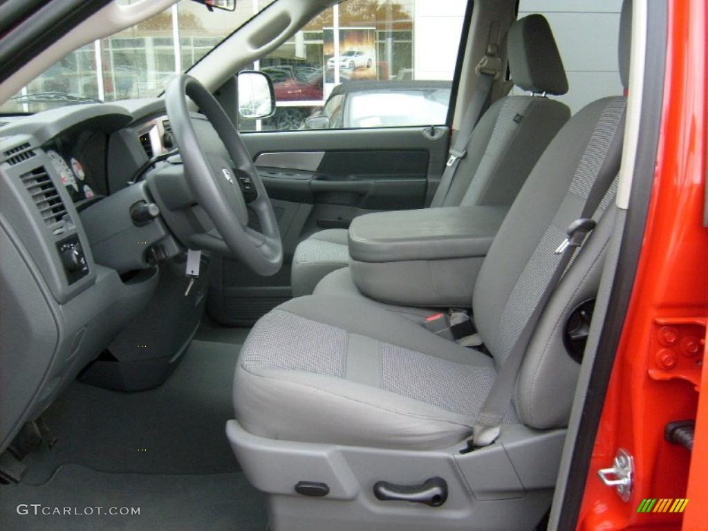 2008 Ram 1500 Big Horn Edition Quad Cab 4x4 - Flame Red / Medium Slate Gray photo #3