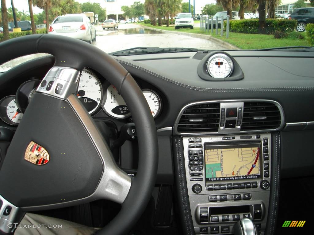 2008 911 Turbo Cabriolet - Black / Black photo #14