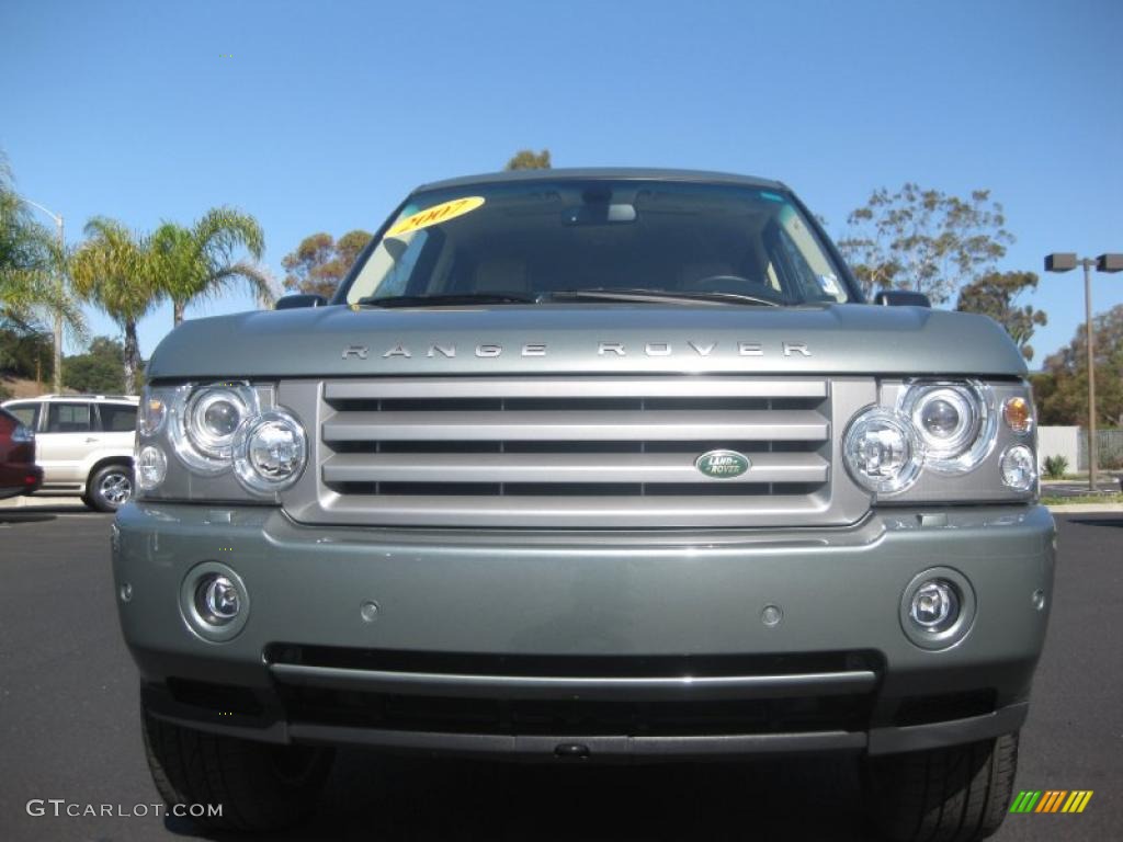 2007 Range Rover HSE - Giverny Green Mica / Sand/Jet photo #2