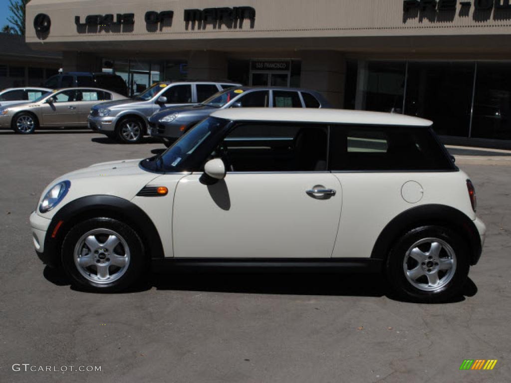 2007 Cooper Hardtop - Pepper White / Pacific Blue/Carbon Black photo #4