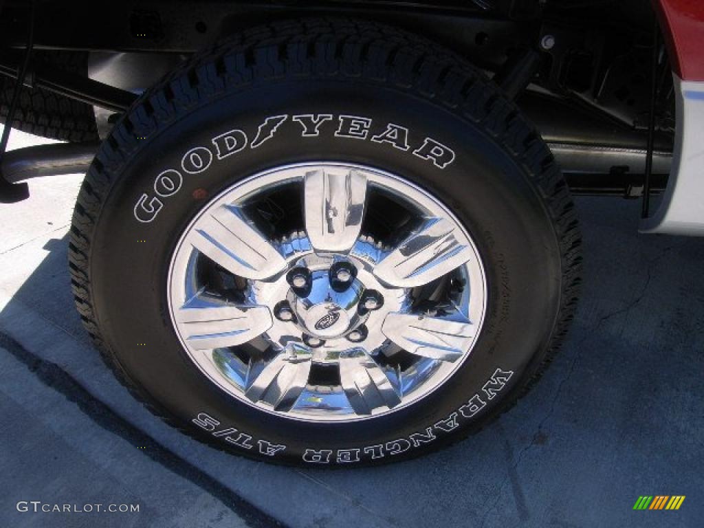 2010 F150 XLT SuperCrew 4x4 - Red Candy Metallic / Medium Stone photo #6