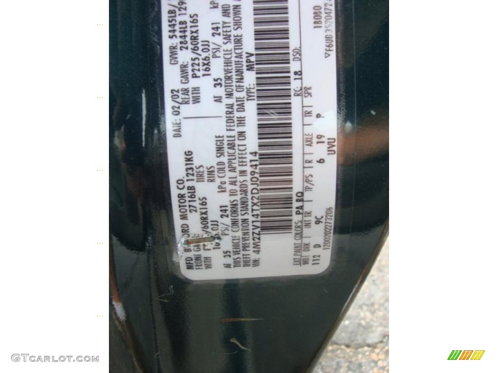 2002 Villager Estate - Deep Jewel Green Metallic / Golden Mink photo #14