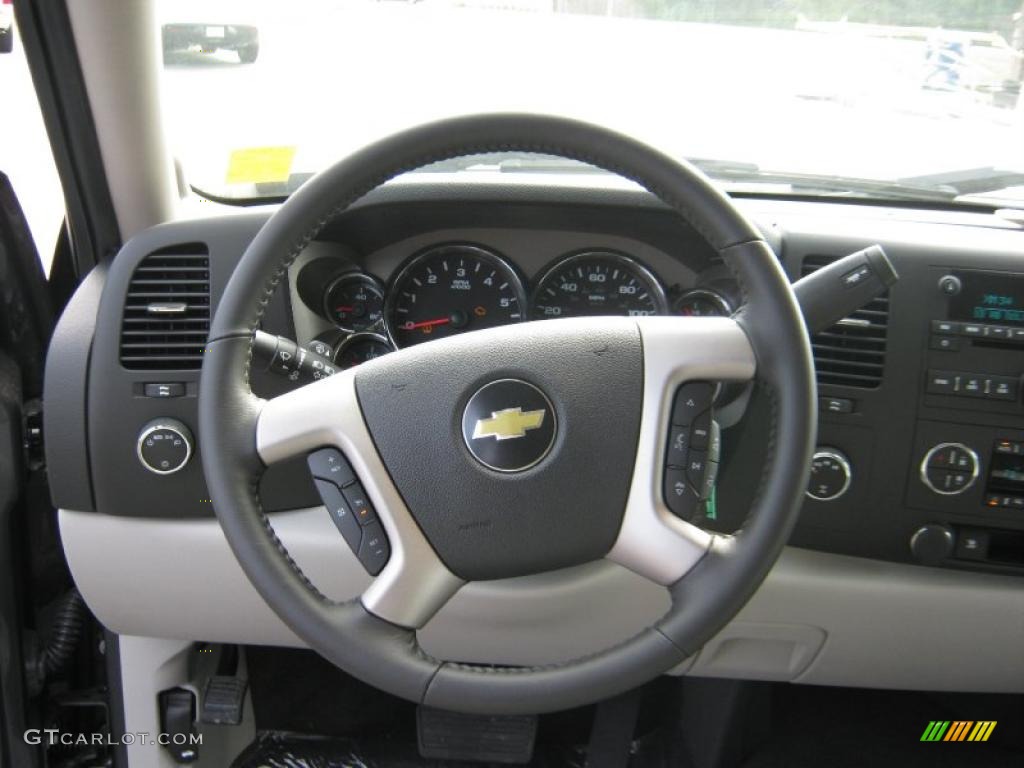 2010 Silverado 1500 LT Crew Cab 4x4 - Taupe Gray Metallic / Light Titanium/Ebony photo #10