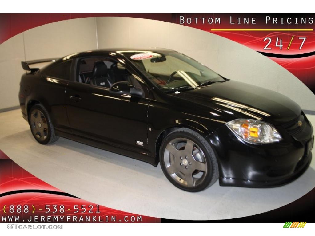 2006 Cobalt SS Supercharged Coupe - Black / Ebony/Red photo #1