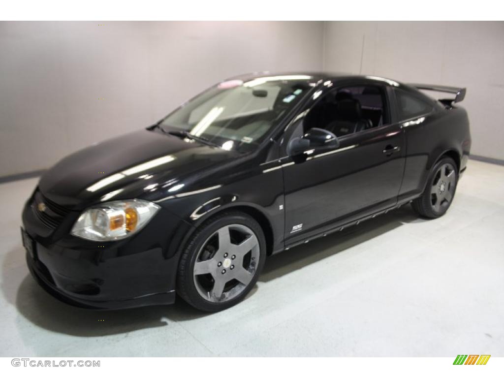 2006 Cobalt SS Supercharged Coupe - Black / Ebony/Red photo #3