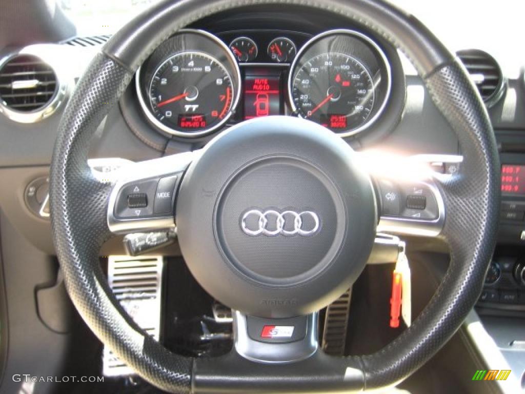 2008 TT 3.2 quattro Coupe - Ice Silver Metallic / Black photo #19