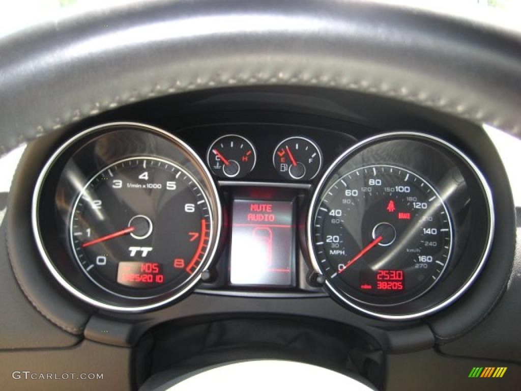 2008 TT 3.2 quattro Coupe - Ice Silver Metallic / Black photo #20