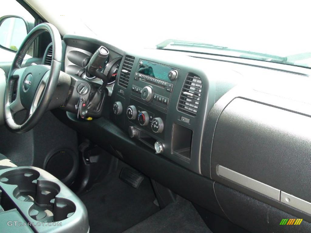 2008 Sierra 1500 SLE Extended Cab 4x4 - Onyx Black / Ebony photo #27