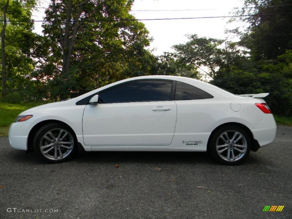 2007 Civic Si Coupe - Taffeta White / Black photo #5