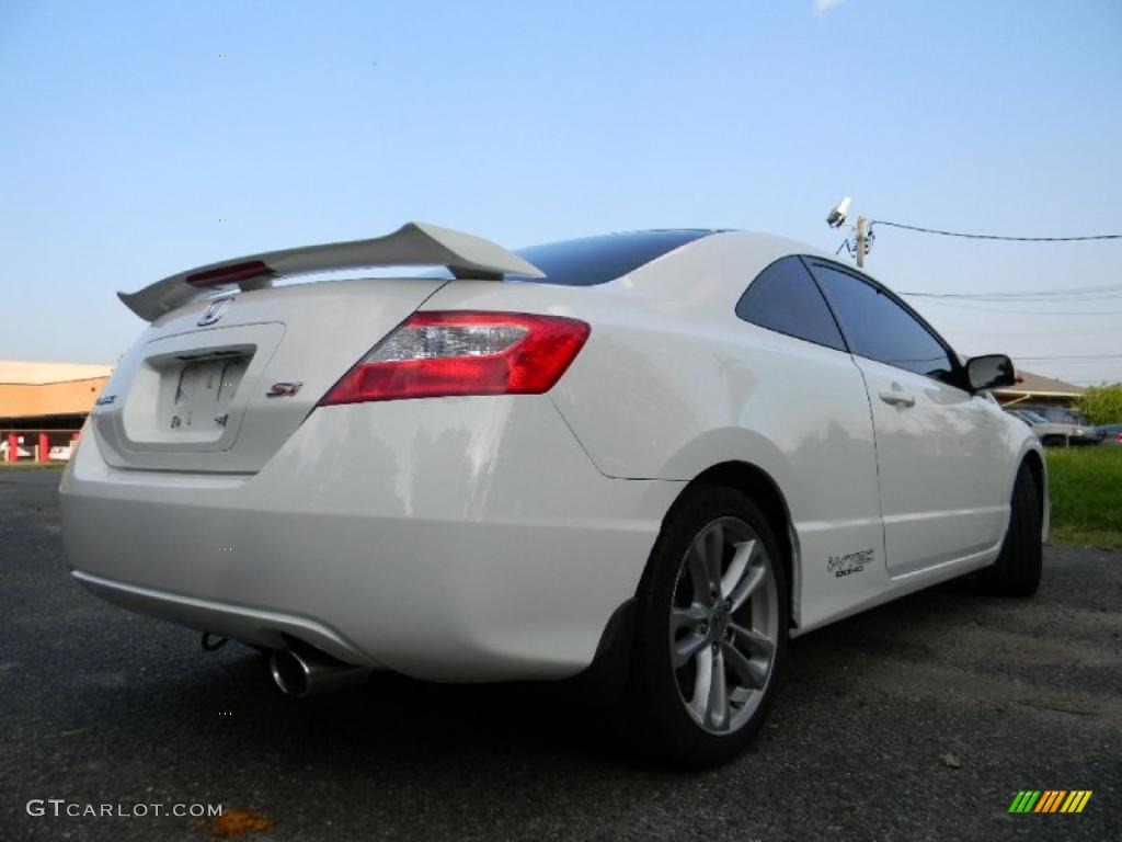 2007 Civic Si Coupe - Taffeta White / Black photo #8