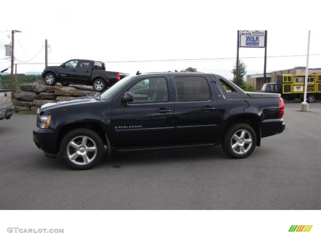 2008 Avalanche LT 4x4 - Dark Blue Metallic / Ebony photo #1