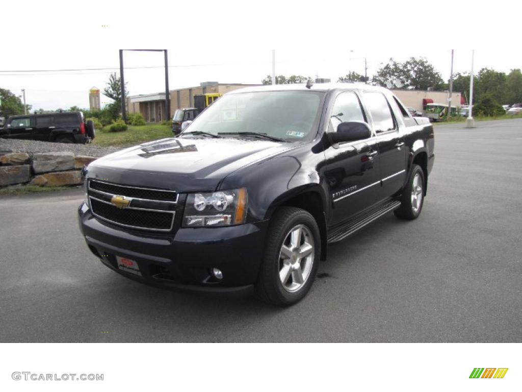2008 Avalanche LT 4x4 - Dark Blue Metallic / Ebony photo #2