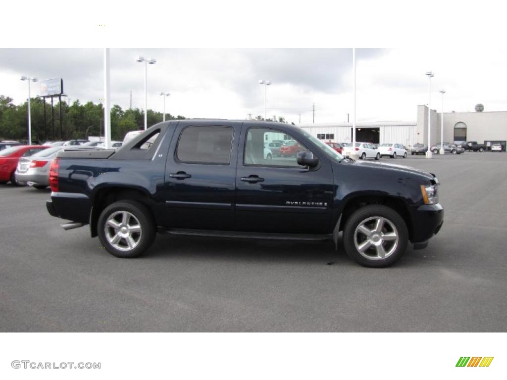 2008 Avalanche LT 4x4 - Dark Blue Metallic / Ebony photo #5