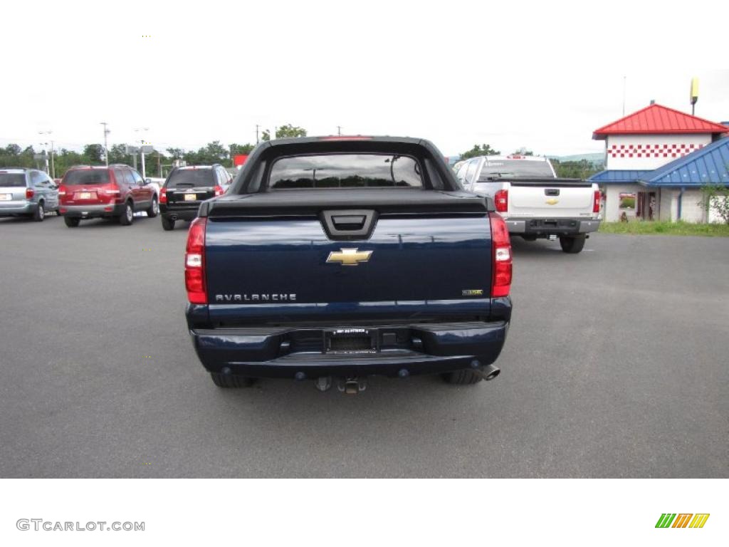 2008 Avalanche LT 4x4 - Dark Blue Metallic / Ebony photo #7
