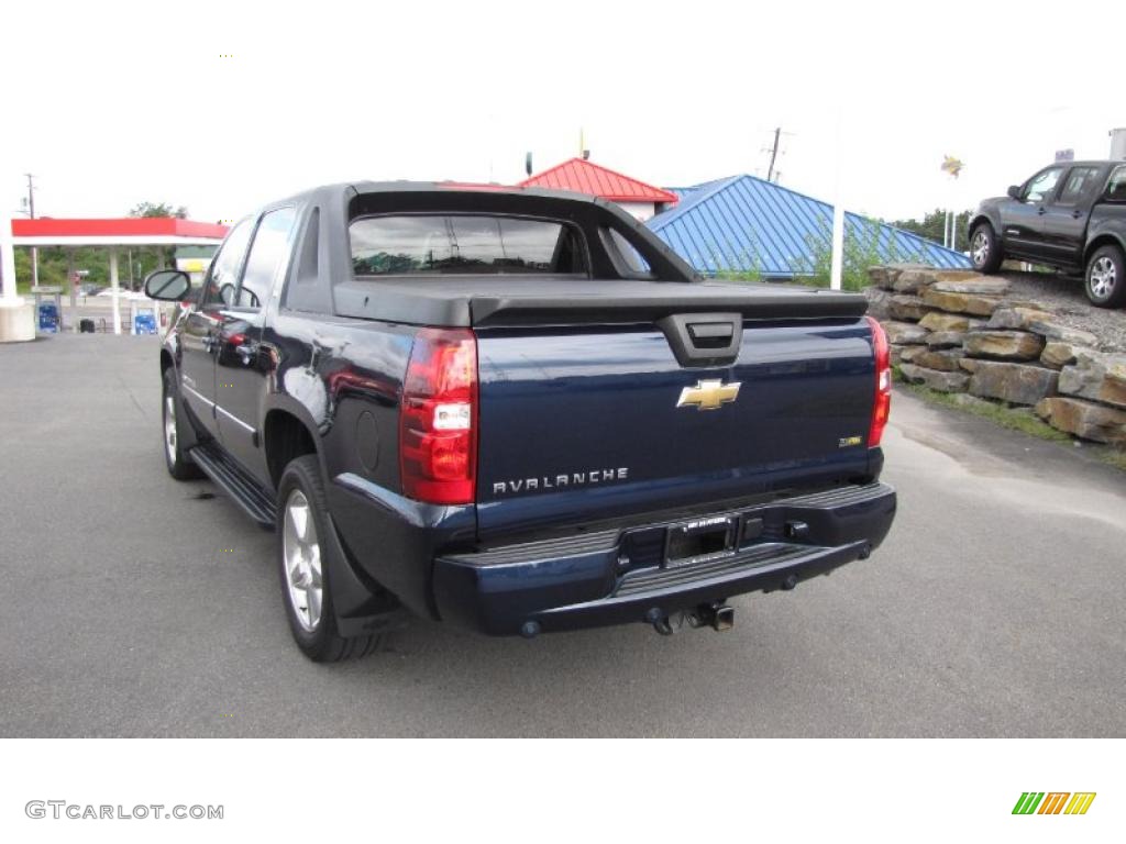 2008 Avalanche LT 4x4 - Dark Blue Metallic / Ebony photo #8