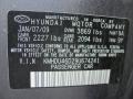 Carbon Gray - Elantra GLS Sedan Photo No. 33