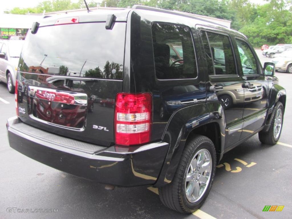 2008 Liberty Limited 4x4 - Brilliant Black Crystal Pearl / Pastel Slate Gray photo #2