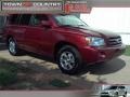 2005 Salsa Red Pearl Toyota Highlander V6  photo #1