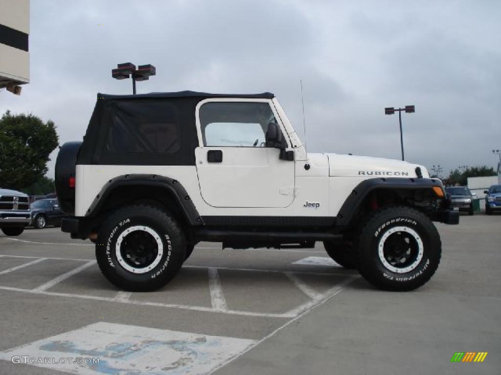 2004 Wrangler Rubicon 4x4 - Stone White / Dark Slate Gray photo #2