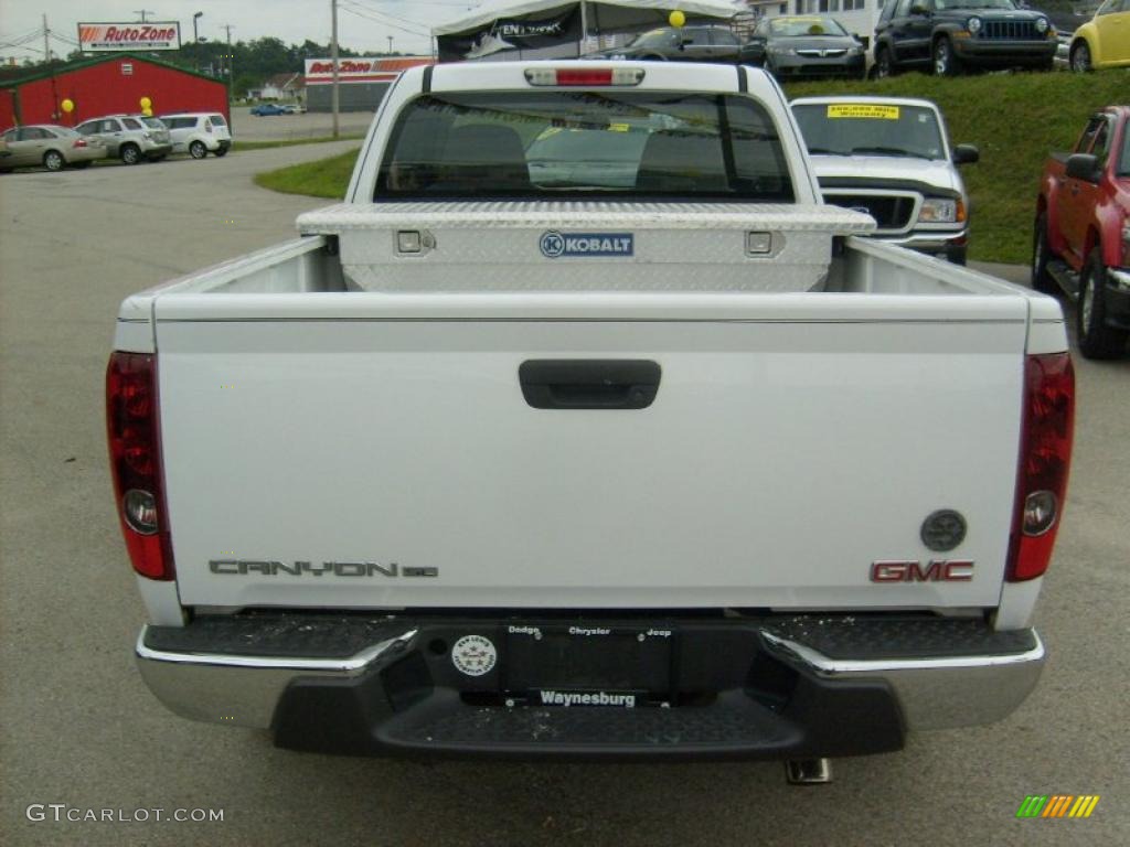 2007 Canyon SL Extended Cab - Summit White / Light Tan photo #4