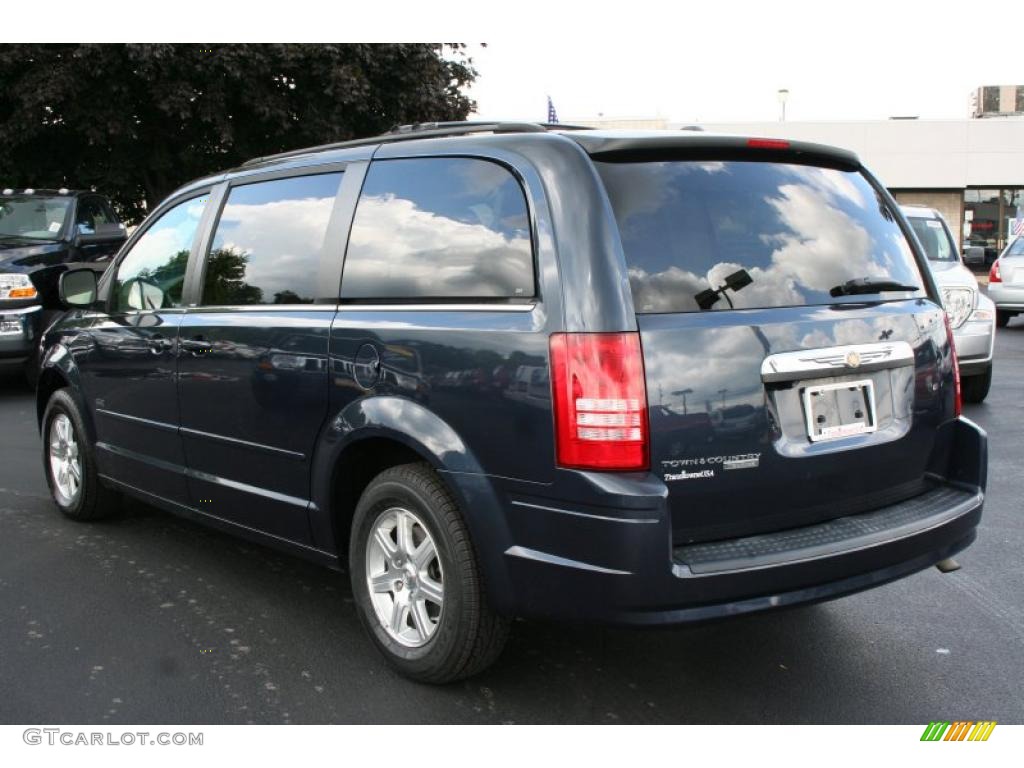 2008 Town & Country Touring Signature Series - Modern Blue Pearlcoat / Medium Slate Gray/Light Shale photo #15