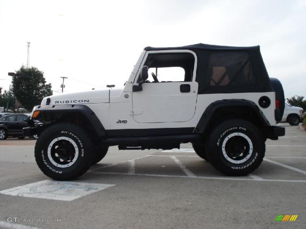2004 Wrangler Rubicon 4x4 - Stone White / Dark Slate Gray photo #6
