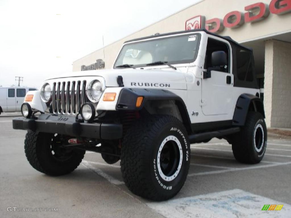 2004 Wrangler Rubicon 4x4 - Stone White / Dark Slate Gray photo #7