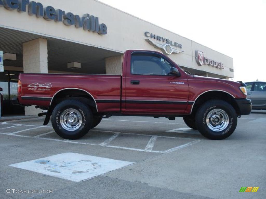 1998 Tacoma Regular Cab 4x4 - Sunfire Red Pearl Metallic / Oak photo #2