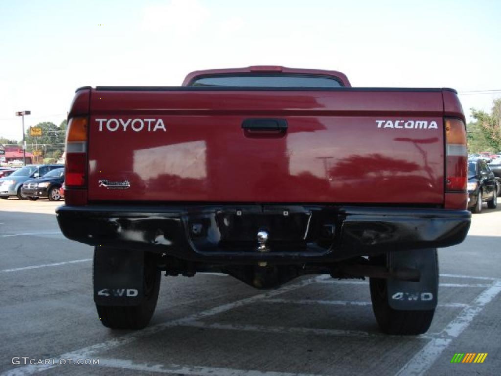 1998 Tacoma Regular Cab 4x4 - Sunfire Red Pearl Metallic / Oak photo #4