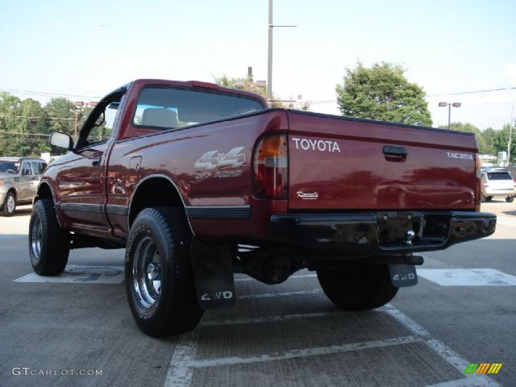 1998 Tacoma Regular Cab 4x4 - Sunfire Red Pearl Metallic / Oak photo #5