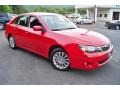 2009 Lightning Red Subaru Impreza 2.5i Premium Sedan  photo #3