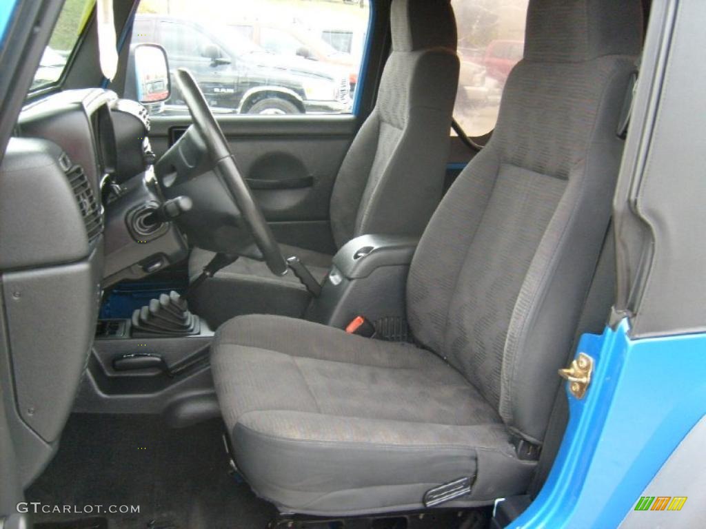 2003 Wrangler Sport 4x4 - Intense Blue Pearl / Dark Slate Gray photo #11