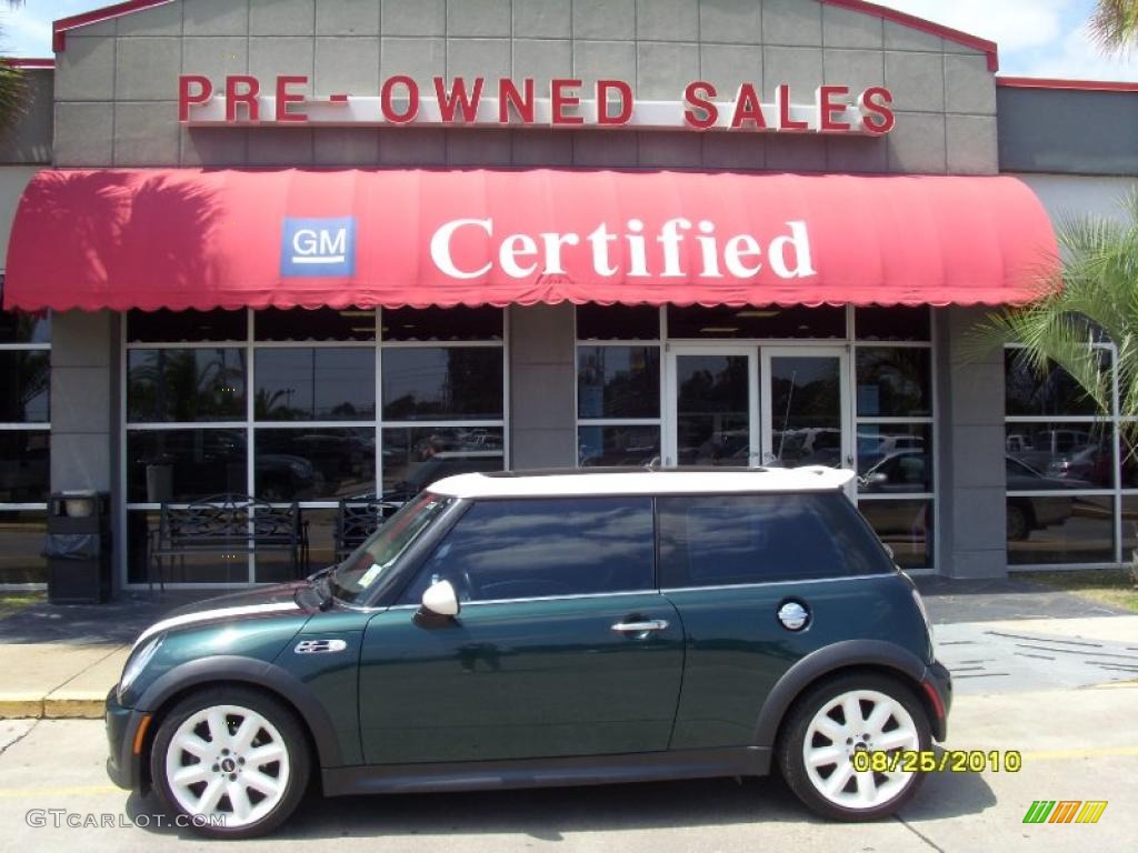 2006 Cooper S Hardtop - British Racing Green Metallic / Black/Panther Black photo #1