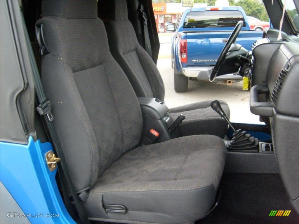 2003 Wrangler Sport 4x4 - Intense Blue Pearl / Dark Slate Gray photo #18