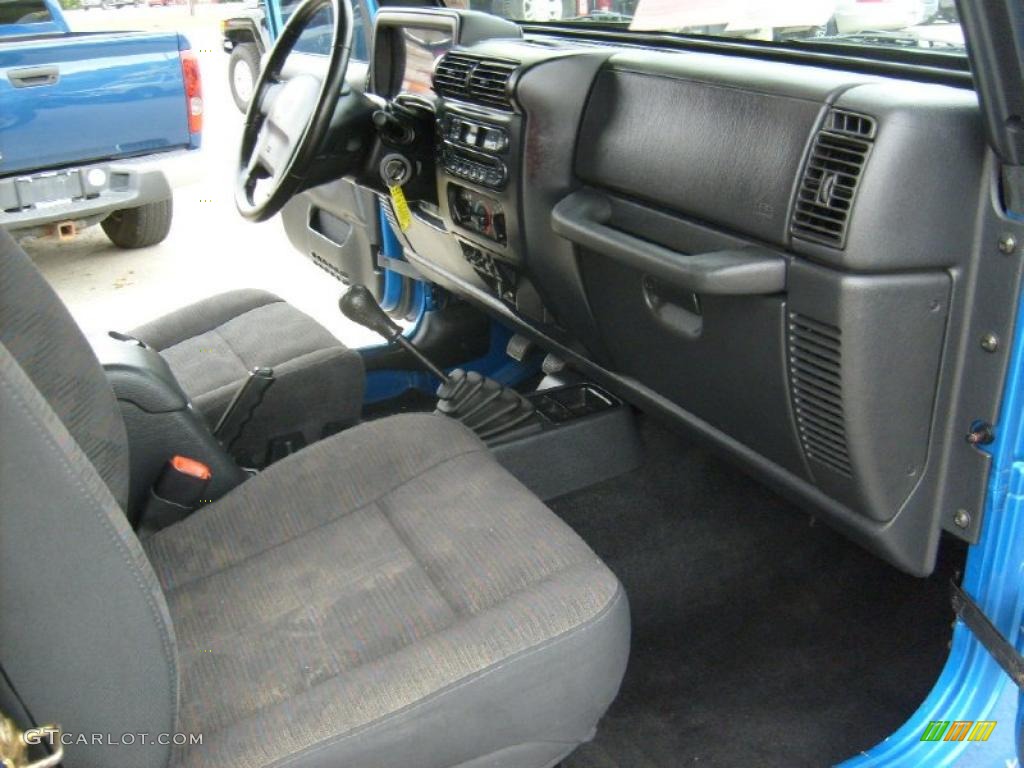 2003 Wrangler Sport 4x4 - Intense Blue Pearl / Dark Slate Gray photo #19